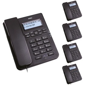 Resim Karel TM145 Ekranlı Masaüstü Kablolu Telefon 5'li 