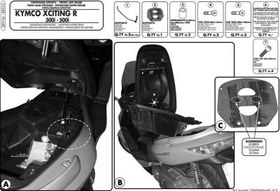 Resim GIVI SR91M KYMCO XCITING R 300I-500I (09-14) ARKA ÇANTA TAŞIYICI 