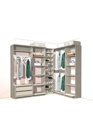 Resim Kenyap Plus 817510 Flexi Kapaksız Giysi Dolabı 325 cm Coton Bej 