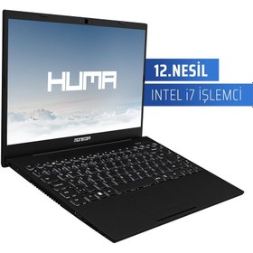 Resim Huma H4 V5.2.3 Black Intel Core i7-1255U 14.1" 8 GB RAM 500 GB SSD FHD FreeDOS Taşınabilir Bilgisayar 