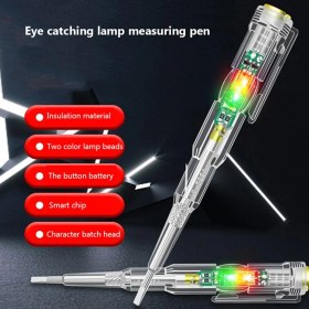 Resim Sourcingasia Temassız Akıllı Gerilim Test Cihazı Kalem Indüksiyon Test Kalemi Voltmetre Devre Test Cihazı Elektrik Tornavida Göstergesi Aracı Jessica (Yurt Dışından) 