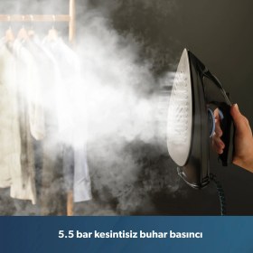 Resim Homend Steamwork 1169H Buhar Kazanlı Ütü Siyah Mavi 