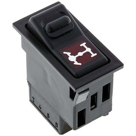 Resim allestock Universal Diferansiyel Kilitleme Düğmesi Anahtarı 6 Pin Rocker Switch - Ampullü 12v 