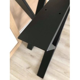 Resim Abronya Masa Ayağı Yemek Çalışma Ofis Toplantı Yemek Masası Metal Ayak 1 Çift 2 Adet 