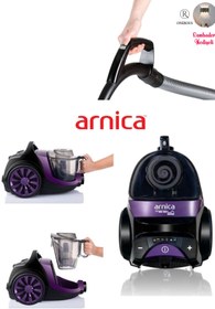 Resim Arnica Turbo Fırçalı Halı Döver Başlık Tesla Premium Toz Torbasız Sessiz Elektrikli Süpürge Mor 