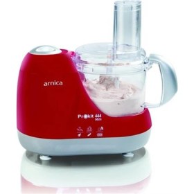 Resim Arnica Gh21032 Prokit 444 Mini Mutfak Robotu Kırmızı 