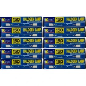 Resim Kengo 150W Sarı Işık R7S Duylu Dim Edilebilir Çubuk Halojen Ampul (10 Adet) 