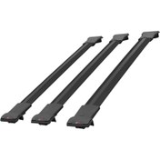 Resim Seat Alhambra 2 (7N) 2010-2020 Arası ile Uyumlu FLY Model Ara Atkı Tavan Barı Siyah 3 Adet 
