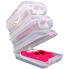 Resim 6'lı Bayan Ayakkabı Koruma Kutusu Saklama Kutusu 