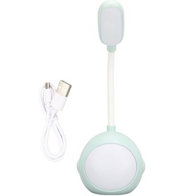 Resim Öğrenciler Ve Çocuklar İçin Yeşil Led Masa Lambası Yumuşak Işık Göz Koruması 