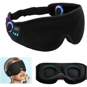 Resim 1 adet 3D Uyku Maskesi BT 5.2 Kulaklıklar ile, Kablosuz Müzik Göz Maskesi Yan Uyuyanlar için - Kokusuz, Şarj Edilebilir Lityum Pil, Type-C Veri Kablosu Dahil, Mükemmel Hediye ve Seyahat Gerekliliği, Seyahat Göz Maskesi | 3D Kontur Maskesi | Nefes Alabilen Kumaş Maskesi, Uyku İçin Göz Maskesi 