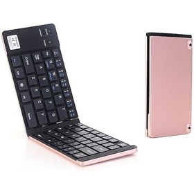 Resim Geeksen "gk228 Katlanabilir Bluetooth Klavye - 66 Tuşlu, Telefon/tablet İçin Taşınabilir Mini Ofis Klavyesi Altın Gülü " 