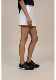 Resim Fox Shoes Y312515704 Siyah Kumaş Kadın Spor Ayakkabı Sneakers Siyah 