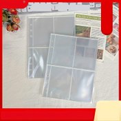 Resim 10 adet Şeffaf Yapraklı Yedek Çanta, Pp İç Sayfa, A5 Kart Kitap, Fotoğraflar, Hediye Kartları, Kitap, Depolama Sayfası ve Bölme Çantası Saklamak İçin 4 Bölmeyle Ayrılmış 
