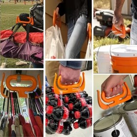 Resim Just Cheap Store Ergonomik Poşet Taşıma Aparatı – Ağır Yük Taşıyıcı Tutacak, Elden Kesme Yapmayan Kolay Taşıma Kancası, Market ve Alışveriş Çantası Taşıyıcısı (4741) 