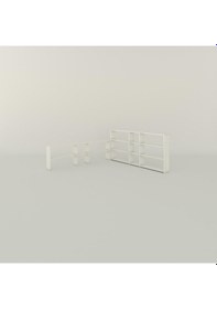 Resim Kenzlife Kitaplık Süper Ga 150 200 19 Byz 5 Katlı 3 Bölme Çift Bölme Opsiyonlu Ofis Mutfak Banyo Dolabı Arkalıksız Çok Renkli 