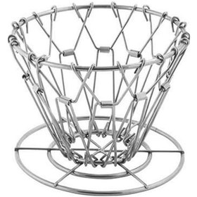 Resim Youtek Stainless Steel Kahve Filtre Aparatı - Gümüş Renk, 10x7cm, 100g, Katlanabilir Tasarım Gümüş 