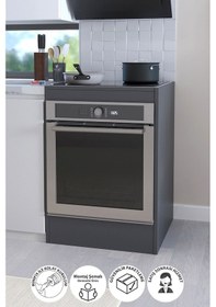 Resim Bofigo Ankastre Fırın Dolabı Ankastre Ocak Dolabı Antrasit 