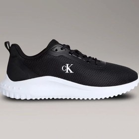 Resim Calvin Klein Jeans EVA RUNNER MIX MESH Erkek Siyah Sneaker YM0YM01285-0GM 