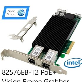 Resim Intel 82576EB 2 Port 1GbE PoE+ Vision Frame Grabber Nic - OPS7231 