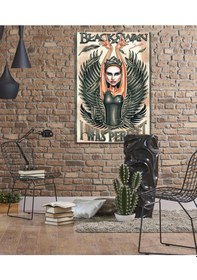 Resim Black Swan Ahşap Tablo 4mm 