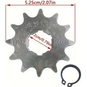 Resim Hightower 428 Zincir 20mm Delik 12 Diş Off Road Motor Bisiklet Ön Aksesuar 