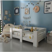 Resim Evbingo İdeal Montessori Karyola Beyaz B6 70x110 Yatak Uyumlu 