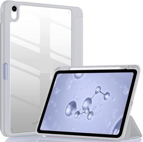 Resim UnDePlus iPad Air 4/5. Nesil 10.9 ile uyumlu Kılıf Grafiti Şeffaf Kalem Bölmeli (10.Nesil Değildir) 
