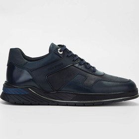 Resim Kemal Tanca Tamer Tanca Erkek Hakiki Deri Lacivert Sneakers & Spor Ayakkabı 