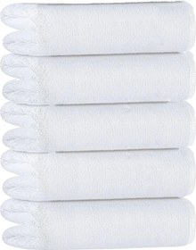 Resim 5 Li Otel Banyo Havlusu %100 Pamuklu 70x150 Cm Beyaz 20/2 Ring 600 Gr Beyaz 