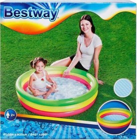 Resim Bestway 51104 3 Halkalı Havuz 102 x 25 cm Çok Renkli 