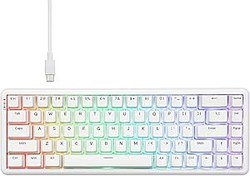 Resim Coverzone Ajazz AK680 Max%68 Manyetik Switch, 3000mAh Batarya 8000 Hz Kablolu-1000 Hz Polling Rate Kablosuz Manyetik Klavye RGB Arkadan Aydınlatmalı Özelleştirilebilir Tuşlar (AK680 Max - Beyaz) 