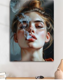 Resim Parlak Metal Baskı Tablo - Vektörel Güzel Kadın, Sanat Poster 