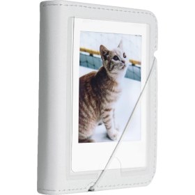 Resim Instax Mini 12 Beyaz Fotoğraf Makinesi-10'lu Film-Mini Albüm ve Şeffaf Kılıf Seti 