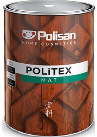 Resim Polisan Politex Mat Vernikli Ahşap Koruyucu 0,75Lt Tütun 