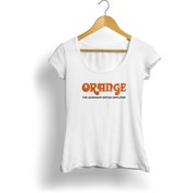 Resim Orange Logo Kadın T-Shirt (Beyaz) 
