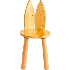 Resim Woodnjoy Wood & Joy Doğal Ahşap Çocuk Sandalye Tilki 