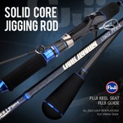 Resim Yavaş Jigging Çubuğu, Karbon Fiber Döner & Dökme Balıkçılık Çubuğu, Fuji Kılavuzları, Balıkçılık Takımı 