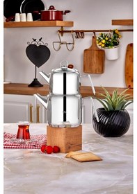 Resim Taç Hera Çaydanlık Takımı Platin 