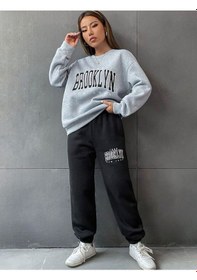 Resim Hırsch Kadın Brooklyn Baskılı Eşofman Takımı Grisiyah 