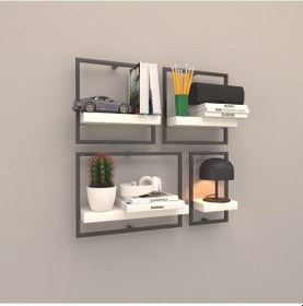 Resim Rafkestir Milano Raf Seti - Model 3 Beyaz ( Mat ) 