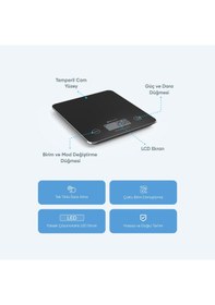 Resim Şımart Akıllı Mutfak Terazisi Bluetooth Destekli Hassas Dijital Ölçüm 