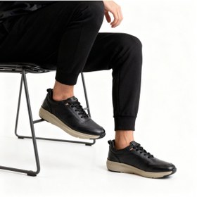 Resim MARCOMEN 21114 Erkek Spor Ayakkabı – Siyah Deri & Konforlu Tasarım 