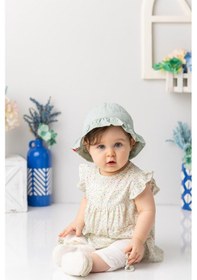 Resim Kız Bebek Çiçek Desenli Tayt Bluz Takım - Desenli Desenli 