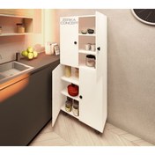 Resim zerkaconcept Mobilyahome 6 Raflı Çok Amaçlı Dolap 50 Cm %100 Mdf 