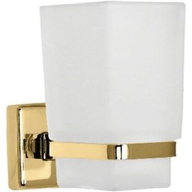 Resim Çelik Banyo Kumru Diş Fırçalık Altın Renkli Montajlı Diğer 