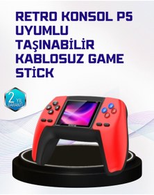 Resim Genel Markalar KESGİN MARKET ® P5 Retro Oyun Konsolu | Ergonomik Tasarım, Taşınabilir 