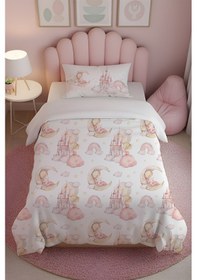 Resim %100 Pamuk Tek Kişilik Nevresim Takımı Beyaz 