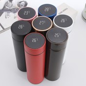 Resim 1 Adet Akıllı Sıcaklık Göstergeli LED Dokunmatik Ekranlı İzole Bardak, 304 Paslanmaz Çelik Outdoor Spor Su Matarası, Şık Şekilli Termos, Rahat ve Taşınabilir, Spor Su Arkadaşı,Taşınabilir İçecek Kabı,Paslanmaz Çelik Termos,Led Ekranlı Şişe,Şık Profil Şişe,Minimalist İçecek Kapları,Premium Paslanmaz Çelik,Hassas Sıcaklık Kontrolü,Açık Hava Tutkunu 
