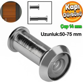 Resim Door Çelik Kapı Dürbünü Ayarlanabilir 50-75 mm Çap 14 mm 